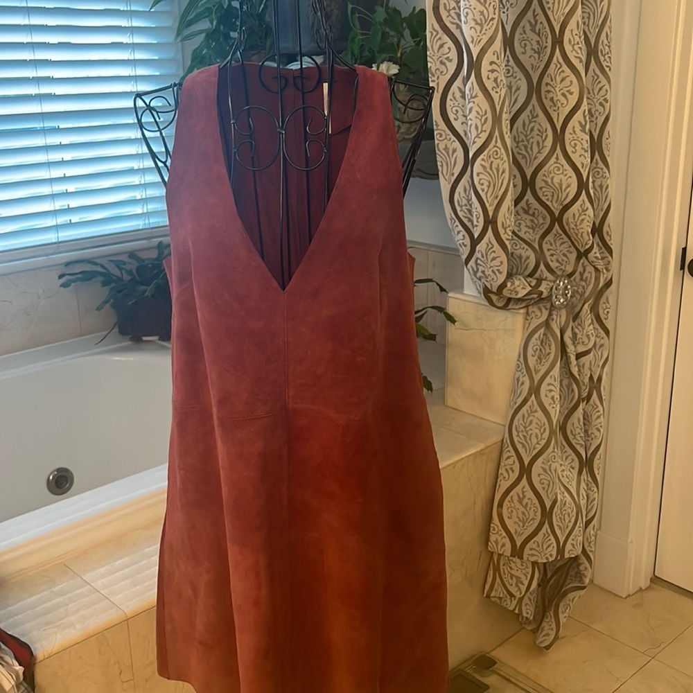 Free People Rust Sleeveless Mini Dress